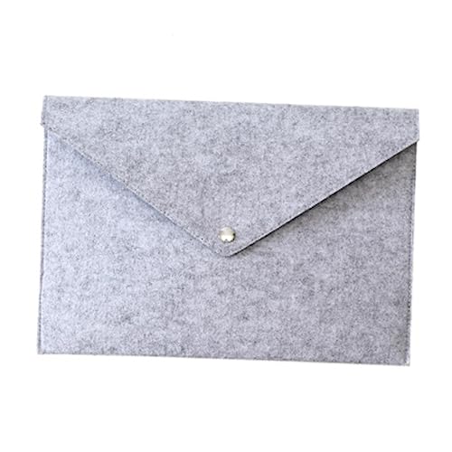 VILLCASE Dokumenten-Tragetasche felt file folders Filzmappe für Schule Aktentasche im Letter-Format Aktentasche, Business-Organizer Aktenordner aus Filz Organisator aus Papier Light Grey von VILLCASE