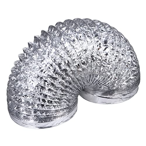 VILLCASE Dunstabzugshaube Küchenzubehör Trockner-Entlüftungsschlauch flexibler Luftkanal zweilagiger Teleskopkanal Aluminiumfolie Silver VILLCASE Dunstabzugshaube Küchenzubehör Trockner-Entlüftungsschlauch flexibler Luftkanal zweilagiger Teleskopkanal Aluminiumfolie Silver von VILLCASE