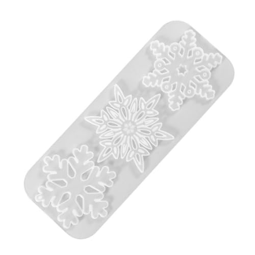 VILLCASE Form zum Aufhängen von Blumen weihnachtsdeko Gießform aus Kunstharz Weihnachtsharzformen Harz Epoxid Epoxidharz Schneeflockenform Schneeflocke Weihnachtsform Seife von VILLCASE