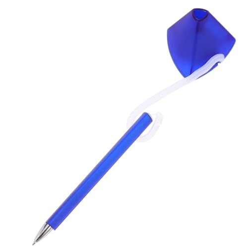 VILLCASE Gegenstift Spulenstift Aus Kunststoff Kugelschreiber Mit Kette Sichern Schnurgebundener Stift Gäste-anmeldestift Sicherer Kettenstift Lanyard-stift Zählerstift Mit Kette Abs Blue von VILLCASE