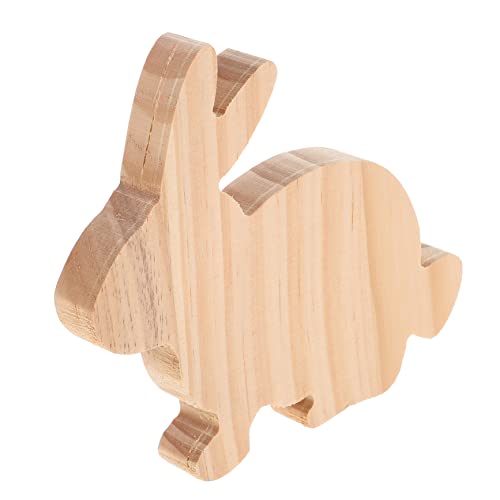 VILLCASE Holzhasen Set Osterhasen Ausschnitte Aus Holz Zum Basteln Dekorative Tierfiguren Für Ideal Für Kreative Bastelarbeiten Und Dekoideen von VILLCASE