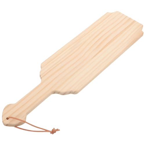 VILLCASE Holzpaddel Zubehör praktische Einrichtung sup Jumbo halbe Dübelstangen Kanus holzspielzeug holzspielsachen holzdeko praktisches unfertiges Paddel Malerei hängende Verzierung Beige von VILLCASE