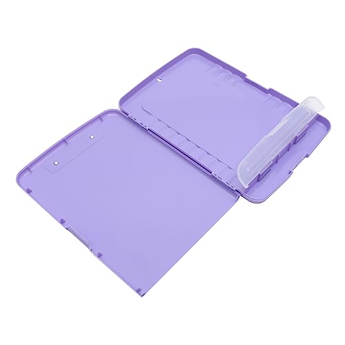 VILLCASE Kasten Aktenbox-Schreibblock Klemmbrett trocken abwischbar Mini-Bürobedarfsset storage boxes aufbwahrungs-box Klemmbrett mit Speicher Inhaber des Zertifikatspeichers pp Lavender von VILLCASE