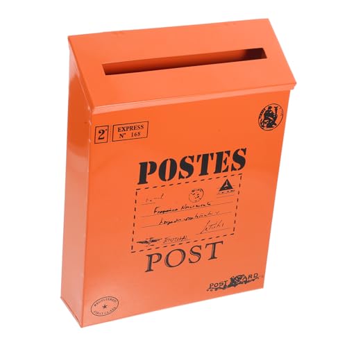 VILLCASE Kasten E-Mail-Postfach eintrach geldumschläge sammelbox post box Retro file box Dokumentenbox postal dekoringe mailbox aktenkarton montitor decor Post-Organizer zum Aufhängen Eisen von VILLCASE