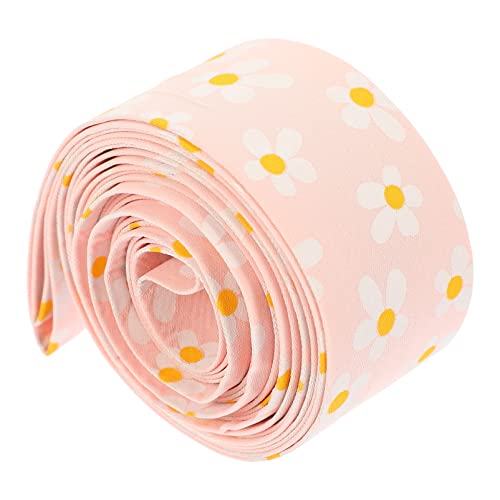 VILLCASE Kleines Blumenband seidenband ribbon ripsband Kleidungsaccessoire-Band bandfeile Stift Bogen Dekoration Bänder Clips bedrucktes Stoffband Materialband Geschenkband Polyester Rosa von VILLCASE