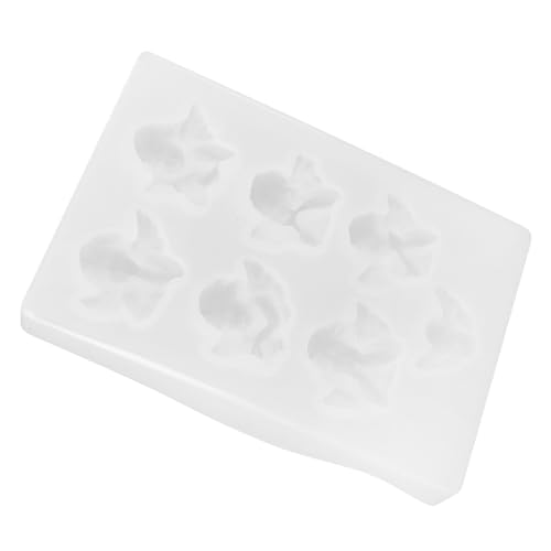 VILLCASE Kristall-epoxy-form Silikonform Für Süßigkeiten Hartbonbonform 3d-flügelform Engel-dessertform Kuchendekorationsform Selber Machen Diy Form Kerzenseifenform Kieselgel Weiß von VILLCASE