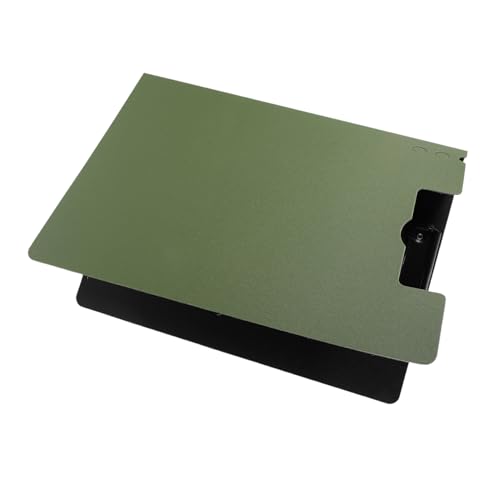 VILLCASE Mappe Organisationsregeln Büroorganisator bürobedarf Langlebiger Clipboard Dokumentenordner Klappbares Klemmbrett Zwischenablageordner -Klemmbrett Kunststoff Olive Green von VILLCASE