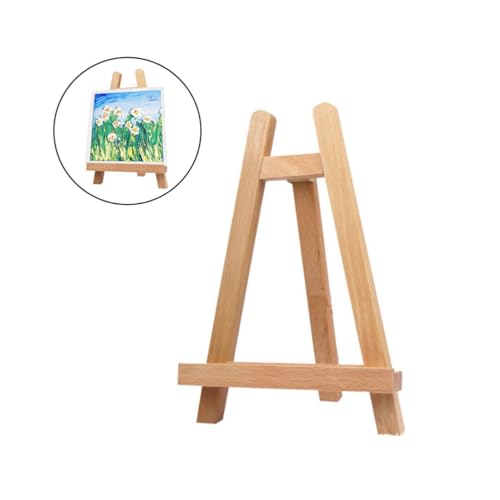 VILLCASE Mini-Staffelei aus Holz tragbares Stativ Desktop-Staffelei Foto-Staffeleiständer Mini-Stativ tripod stative tischstativ Fotostativ Staffelei A-Rahmen-Display-Staffelei Hölzern von VILLCASE