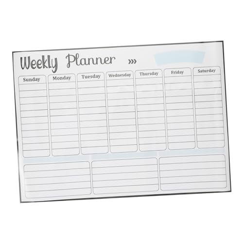 VILLCASE Nachrichtentafel Magnetisches Whiteboard Kalender Für Wand Kühlschrank Whiteboard Magnetisch Memo Notizblöcke Aufkleber Whiteboard Kalender Whiteboard Für Kühlschrank von VILLCASE