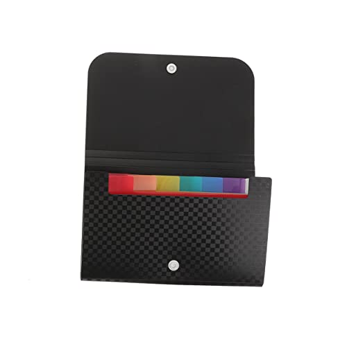 VILLCASE Ordner Organpaket Ordner aus Papier Taschen-Accdian-Aktenordner Dokumentenordner Mini-Dinge für Brieftasche büroordner büromappe Aktentasche Tragbarer Quittungshalter Colorful von VILLCASE