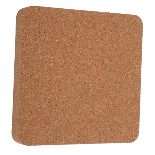 VILLCASE Perforierte Trägerplatte Palettenetiketten Bastelbrett Schneidebrett Abdruck-schneidebrett Magnetisches Schlüsselband Schlagpolster Aus Kork Klebeetiketten Hölzern Light Brown von VILLCASE