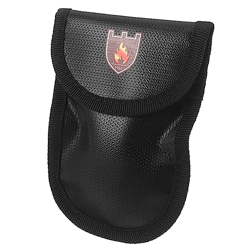 VILLCASE Schlüsselorganisator autoschlüssel tasche autoschlüssel etui Kreditkartenetui RFID-Beutel Wasser verhindern Schlüsseltasche Feuerfester Kreditkarten-Organizer Glasfasergewebe Black von VILLCASE