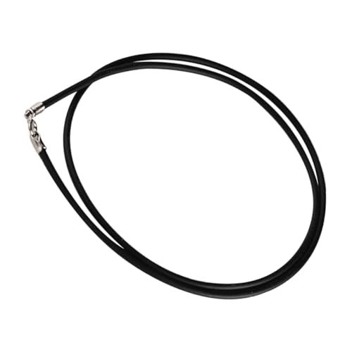 VILLCASE Schnur lederhalskette Schmuck basteln Lederkette mit Verschluss Seilhalskette Männer Seilkette DIY Anhänger Lanyard Halskettenseile selber machen Geflochtenes Black von VILLCASE