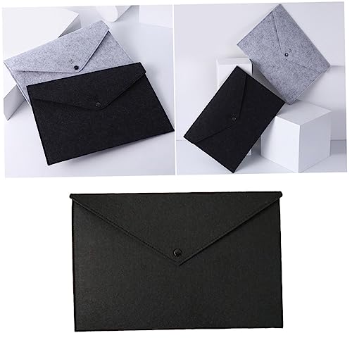 VILLCASE Schulordner office organizer büro organizer büroorganizer document bag folders Dokumentenorganisator Dokumentenpapier briefumschläge Aktenordner gefühlt Halter Dokument Black von VILLCASE