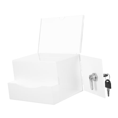 VILLCASE Sichere Acryl -stimmzettel Mit Lock Clear Spendenbox Für Fundraising -vorschläge Für Schul- Und Büro- Und Tragbare Sammelschachtel VILLCASE Sichere Acryl -stimmzettel Mit Lock Clear Spendenbox Für Fundraising -vorschläge Für Schul- Und Büro- Und Tragbare Sammelschachtel von VILLCASE