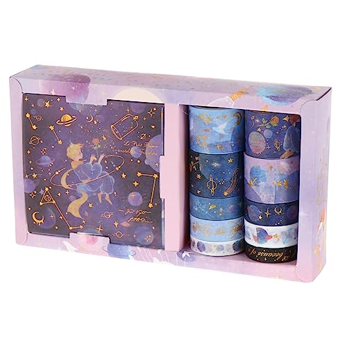 VILLCASE Star Traveler Serie Goldfolie Washi Tape Box Dekoratives Klebeband für von VILLCASE