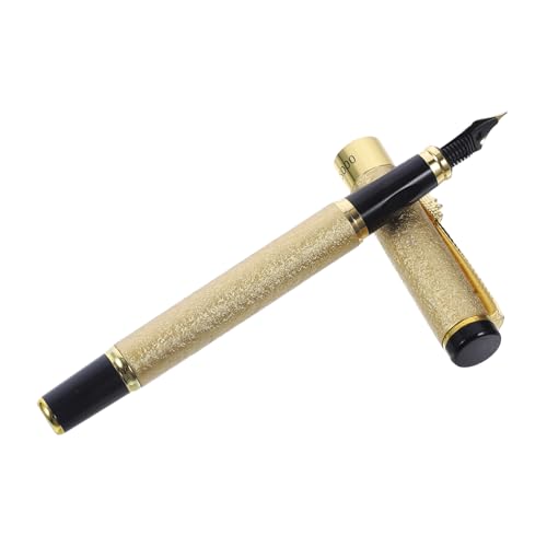 VILLCASE Stift Kugelschreiber personalisiert Brunnen Füllfederhaltertinte löschbar schreibutensilien schreibkladde fountain pens ink pen Füller Kalligraphie-Füllfederhalter Golden von VILLCASE