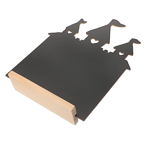 VILLCASE Tafelschild Kreidetafel Staffelei Zeichen Kindertafel Tafelschild Für Den Tisch Mini-tafelschild Desktop-nachrichtenbrett Kreidetafel Schild Löschbare Tafel Hölzern Black von VILLCASE