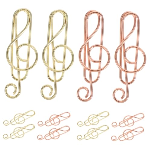 40Stücke Musiknoten Büroklammern und Roségold Kreative Clips für Schreibtischzubehör für Büro Schule und Persönliches Scrapbooking Praktische Lesezeichen 40Stücke Musiknoten Büroklammern und Roségold Kreative Clips für Schreibtischzubehör für Büro Schule und Persönliches Scrapbooking Praktische Lesezeichen von VILLFUL