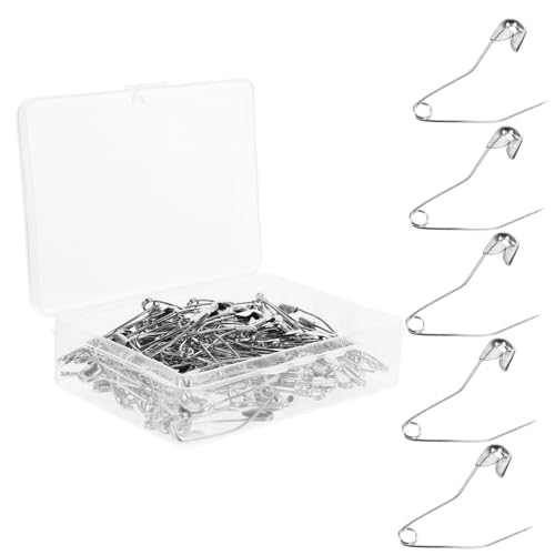 VILLFUL 1 Box Bent Pin Metall Quilt Biege Stecknadel Sicherheitsnadel Schmuck Quilt Pin Corsage Safety Bend Safety Pin Metall Pin Für Abzeichen Brosche Rücken Kleiner Nähstift von VILLFUL