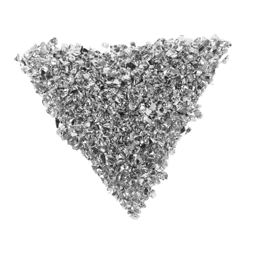 VILLFUL 1 Lili-edelsteinfragmente Körper Glitzer Feines Glitzern Glitzerfragmente Glitzergel Für Den Körper Sprühglitter Zum Basteln Glitzerchips Glitzer Für Nägel Metallisches Glas Silver von VILLFUL