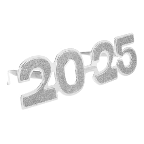 VILLFUL 1 Paar 2025 Brille Sonnenbrille 2024 Brillen Für Das Neue Jahr 2025 Frohes Neues Jahr Brille Frohes Neues Jahr Sonnenbrille Partybrillen Der Klasse 2025 Silvesterdekoration Stk von VILLFUL