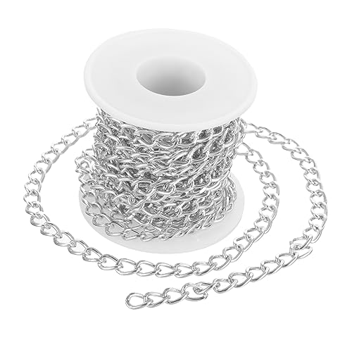 VILLFUL 1 Rolle Kettenzubehör Aus Metall Zubehör Zur Schmuckherstellung Bulk-halsketten Schmuckkette Kreuz Schmuck Anhänger Für Die Schmuckherstellung Ohrring-armband-kette Silver von VILLFUL