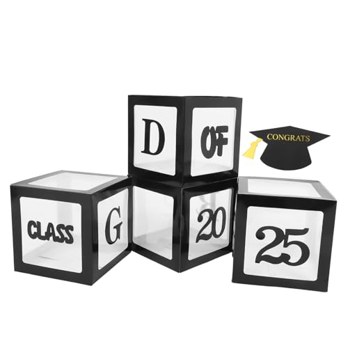 VILLFUL 1 Satz Abschlussfeier Dekoration Set Graduation Party Ballonboxen für Kreative Tischdekoration für Kindergarten High School und College Abschlüsse Einfache Montage Vielseitig VILLFUL 1 Satz Abschlussfeier Dekoration Set Graduation Party Ballonboxen für Kreative Tischdekoration für Kindergarten High School und College Abschlüsse Einfache Montage Vielseitig von VILLFUL