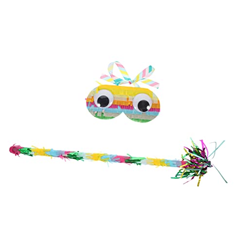 VILLFUL 1 Satz Piñata Partykrachmacher Party-pinata-spiel Mädchen Spielzeug Pinata-fledermausstock Spielzeug Für Kinder Pinata-süßigkeitsspielzeug Pinata-brille Spielzeuge Papier Colorful von VILLFUL