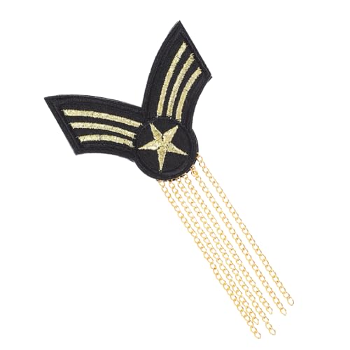 VILLFUL 1 Stk Schulterklappen Männer Schulterbrett Fransen Epaulette Epauletten Mit Goldenen Quasten Herrenaccessoires Für Ehemann Epauletten Mit Strassquasten Dekor Für Männer von VILLFUL