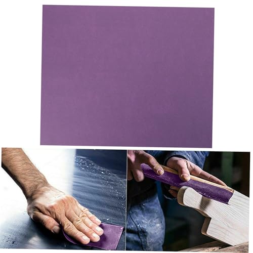 VILLFUL 10 Stk Abrasives wasserfestes Schleifpapier trockenes nasses Schleifpapier lapidar Schleifpapier auto schleifpapier nassschleifpapier nasses trockenes Schleifpapier Violett von VILLFUL