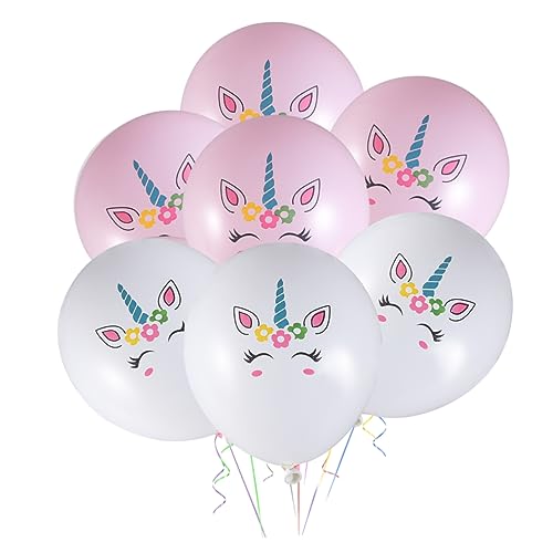 VILLFUL 10 Stück 12 Zoll Bunte Einhorn Latexballons Für Geburtstag Hochzeit Und Weihnachten Farbenfrohe Partydekoration Für Kinder Und Erwachsene von VILLFUL