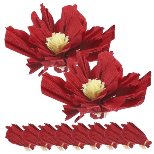 VILLFUL 10 Stück Krepppapier Blumenstrauß Aus Seidenpapier, Blumen, Party Dekorationen, Papierblumen, Hochzeit, Büro Dekoration, Künstliche Kleine Blumen, Dekorative Künstliche Blumen, von VILLFUL