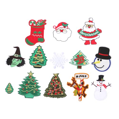 VILLFUL Kleidungsflicken 13 Stück Weihnachts-schneemann-patches Patches Auf Patches Design Zum Sticken von VILLFUL