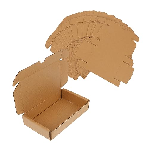 VILLFUL 15 Stück Kartons Wellpappe Flugzeugkisten Briefkästen Für Spielzeug Kleine Versandkartons Kleine Würfel Kartons Kleine Umzugskartons Diy-papierboxen Coffee von VILLFUL