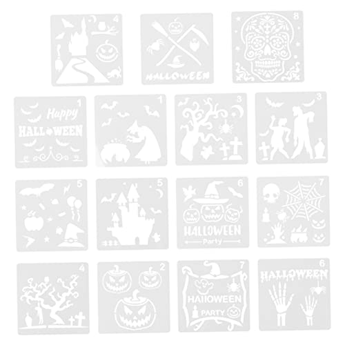 VILLFUL 15pcs Halloween Stencil Painting Templates Zeichnungsvorlage (random Style) von VILLFUL