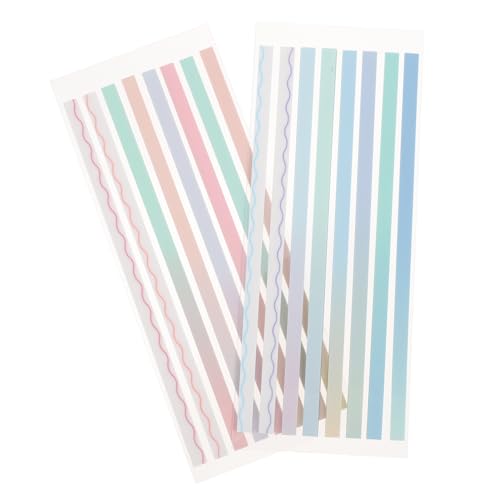 VILLFUL 2 Sets Satzmarkierungen Lesezeichen Buch Tabs Portable Notebook Strips Office Reading Strips Colored Sticky Tabs Lesen Registerkarten Annotation Registerkarten Sticky Tabs Für Bücher von VILLFUL