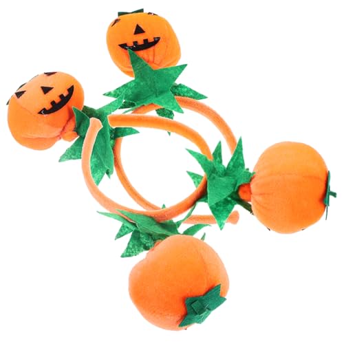 VILLFUL 2 Stücke Halloween Stirnband Kürbisse Halloween-stirnband Für Frauen -halloween-kürbis Cosplay-kopfschmuck-requisite Halloween Stirnband Cosplay-haarreifen Polyester von VILLFUL