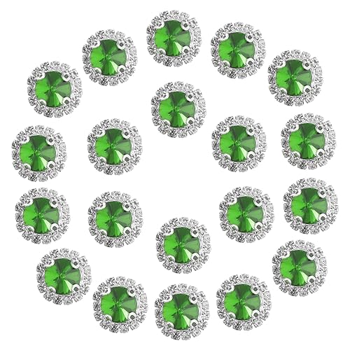 VILLFUL 20 Stück Bastel Strasssteine ​​Mit Flacher Rückseite Tischstreuer Bastelkristalle Kunstdiamanten Zum Basteln von VILLFUL