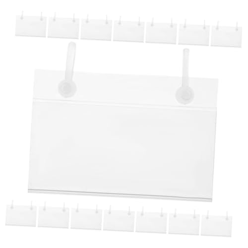 VILLFUL 20 Stücke Tag Für Körbe Regale Pvc Preisschild Clips Doppel Haken Für Einzelhandel von VILLFUL