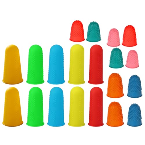 VILLFUL 20 Stück Silikon Fingerschutz Fingerabdeckungen Rutschfest Elastisch für Sicheren Schutz Beim Arbeiten und Handwerken für Zuhause und Büro VILLFUL 20 Stück Silikon Fingerschutz Fingerabdeckungen Rutschfest Elastisch für Sicheren Schutz Beim Arbeiten und Handwerken für Zuhause und Büro von VILLFUL