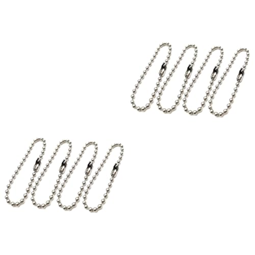 VILLFUL 200 Stk Perlenkette Schlüsselanhänger, Schlüsselanhänger, für Schlüssel Verschlussketten-Perlenverbinder Kugelketten pendant necklace beschriftungsetiketten von VILLFUL