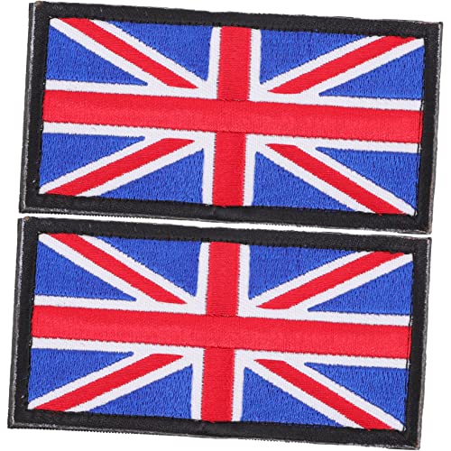 VILLFUL 2St Reparaturflicken für Kleidung patch patch uk flag Outdoor-Dekor Patches nähen bügeleisen Flagge Flicken aufbügeln gestickte Applikationen Buga-Stickerei von VILLFUL