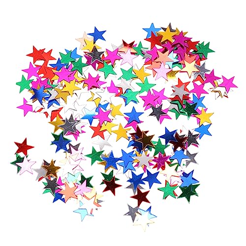 VILLFUL 3 Packungen Pentagramm Konfetti holografischer Sternglitter Hochzeitsaccessoire weihnachtsdeko dekoration weihnachten Hochzeit Pailletten fünfzackiges Sternkonfetti Plastik von VILLFUL