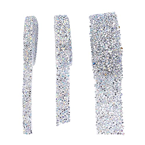 VILLFUL 3 Rollen Besatzband Hochzeit Diamond Sparkle Strass DIY Diamond Mesh von VILLFUL