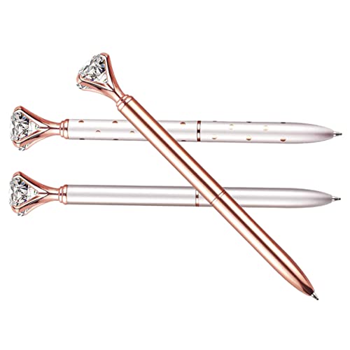 VILLFUL 3 Teiliger Diamant Kugelschreiber, Interessanter Stift, Schreibstift, Diamantstifte, Kugelschreiber, Tintenstift, Kugelschreiber, Schreibwerkzeug Für Studenten, Ergonomischer von VILLFUL