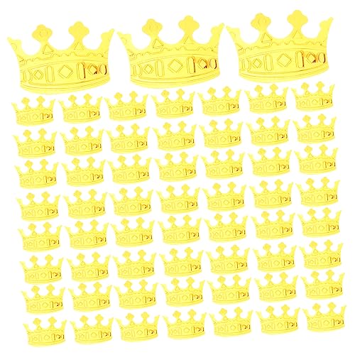 VILLFUL 4 Packungen Konfetti Hochzeitsdekoration Krone geschenksackerl Partyzubehör Goldrand schmücken Weihnachtsschmuck dekorative Requisiten für Partys Streuung am Partytisch PVC Golden von VILLFUL