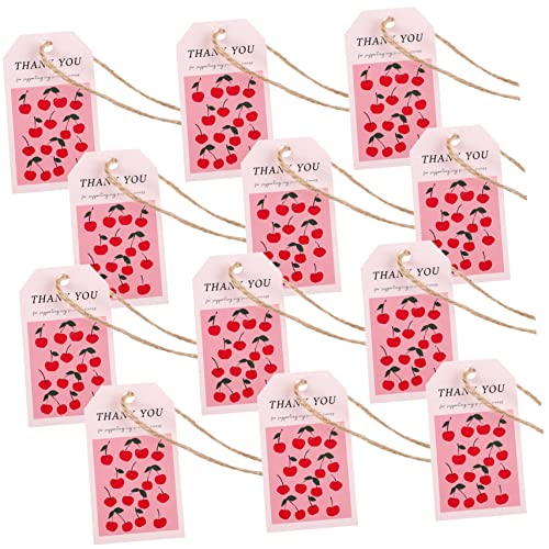 VILLFUL 50 Stück Blumenfruchtetikett geschenkband geschenkverpackung geschenkpakete tags Gefallen-Tags Geschenktütenanhänger personalisierte Anhänger für Gastgeschenke Label-Tags ， von VILLFUL