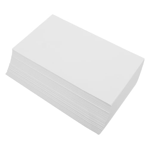 VILLFUL 500 Blatt Leeres Druckpapier Schreibpapier Leeres Papier Für Drucker Druckerpapier Aus Karton Visitenkartenpapier Für Drucker Leeres Malpapier Dickes Druckerpapier Weiß von VILLFUL