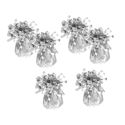 VILLFUL 6 Stück Ballon-gewichtsblock Gewichte Für Ballon Zubehör Für Hochzeitsballons Festival-ballongewichtsblöcke Gewichte Für Hochzeitsballons Dekorationsgewichte Pvc Silber VILLFUL 6 Stück Ballon-gewichtsblock Gewichte Für Ballon Zubehör Für Hochzeitsballons Festival-ballongewichtsblöcke Gewichte Für Hochzeitsballons Dekorationsgewichte Pvc Silber von VILLFUL